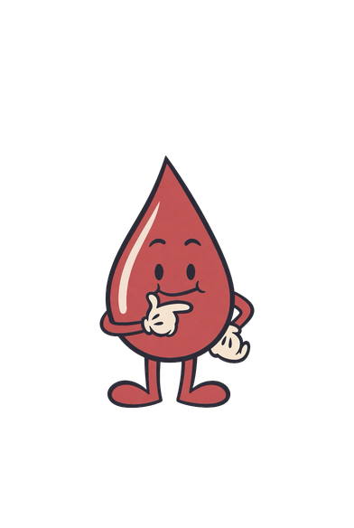 Mr Blood Sugar in a thinking pose